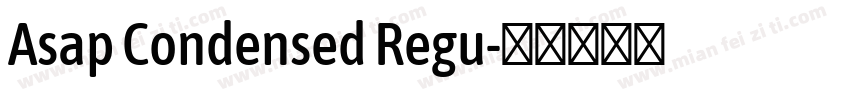 Asap Condensed Regu字体转换